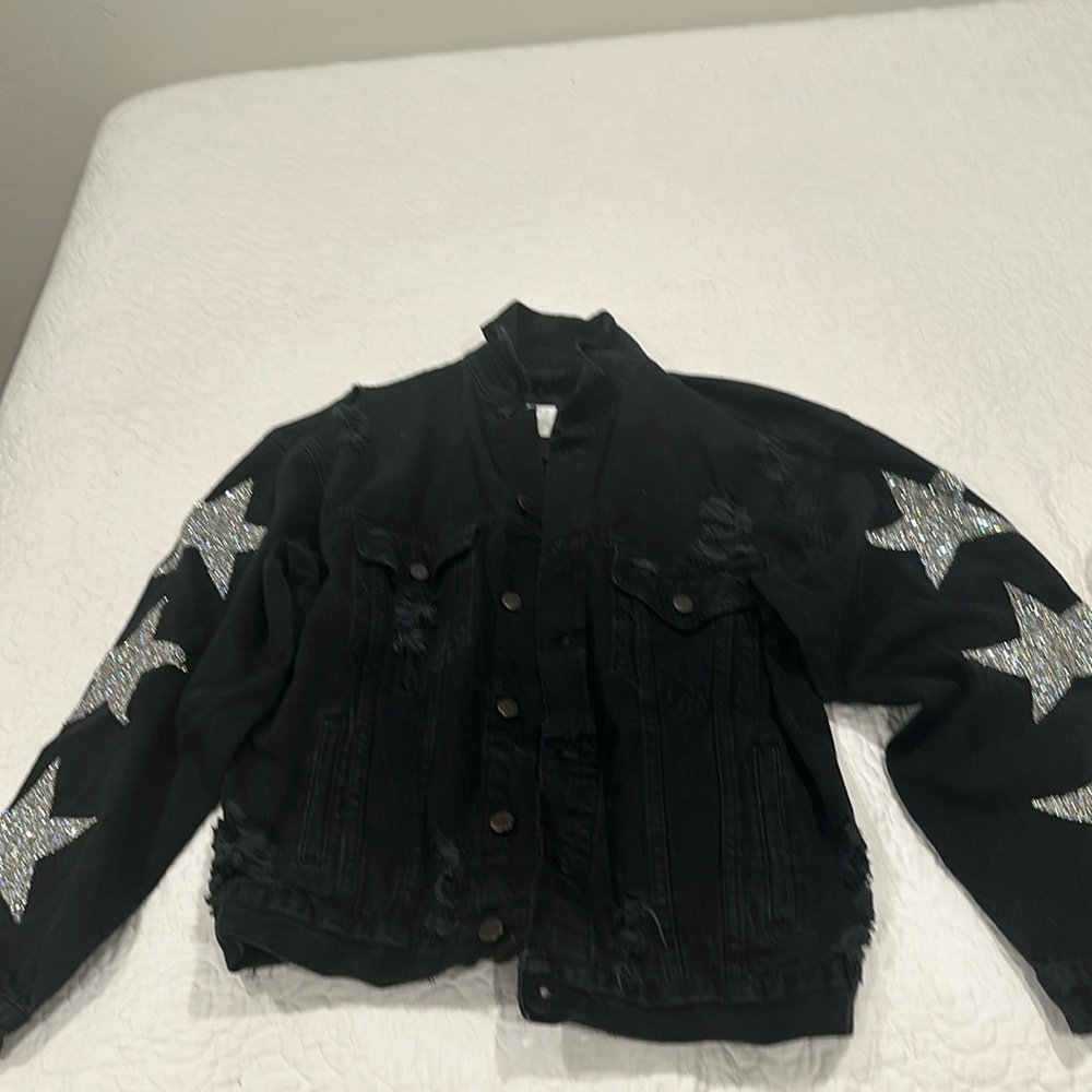 Super cute oversized jean jacket